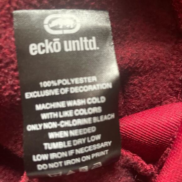 Y2K Ecko Unltd Mens/Teen Sweatshirt Hoodie Full Zip Size Small Nostalgia Vintage - Picture 7 of 7